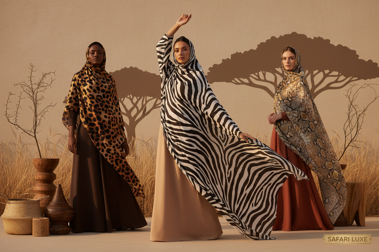 Printed Hijabs - Safari Collection