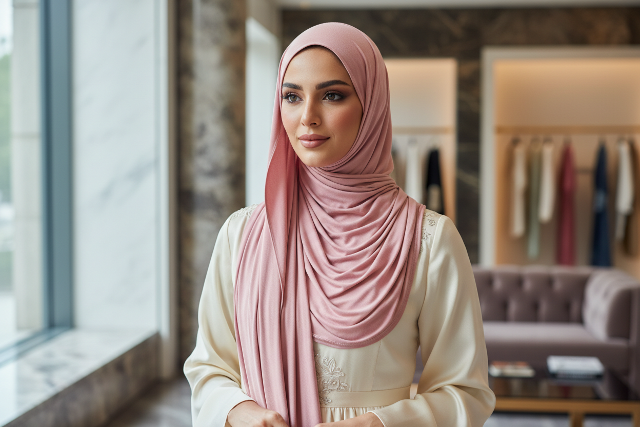Urban Veil - Everyday Jersey Hijab - Rose Pink