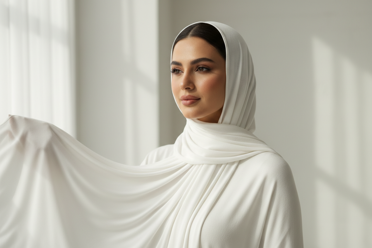 Urban Veil - Everyday Jersey Hijab - White