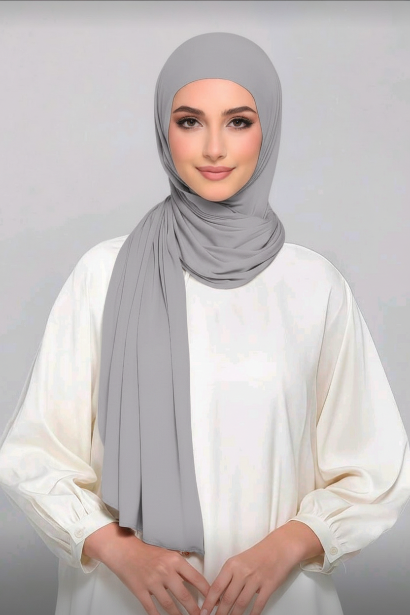 Urban Veil - Instant One Loop Jersey Hijab - Grey