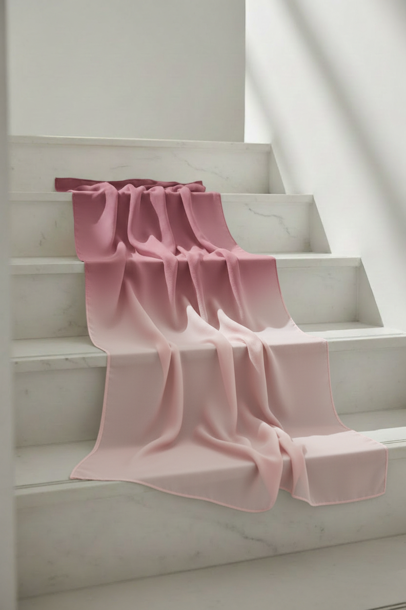 Urban Veil - Ombre Modal Hijab - Rose Pink Display