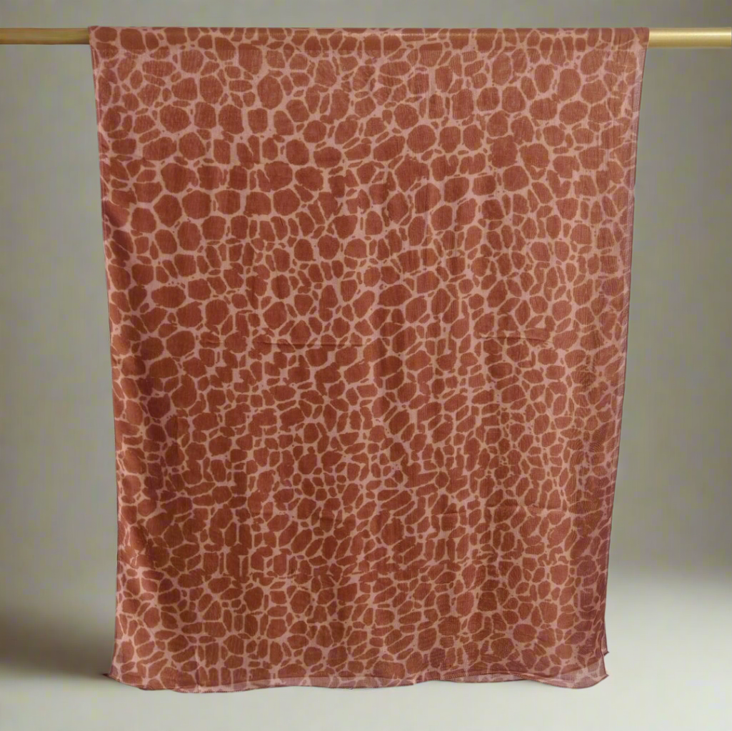 Urban Veil - Safari Giraffe Print Modal Hijab - Detail View