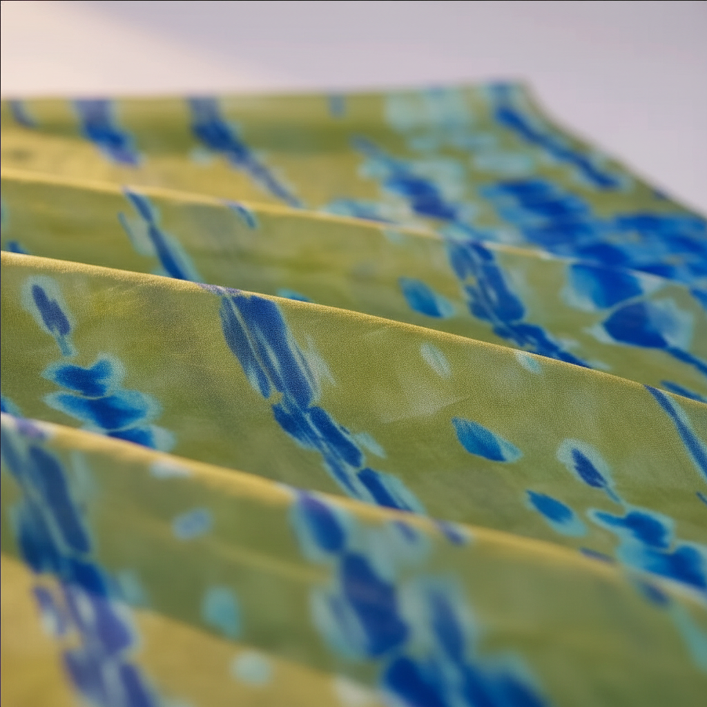 Urban Veil - Tie Dye Bloom Premium Modal Hijab - Fabric Detail