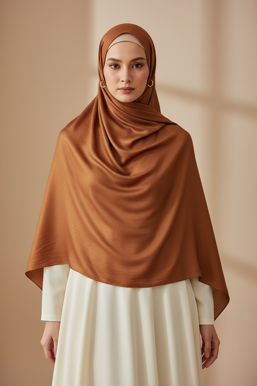 Urban Veil - Solid Colors Premium Modal Hijab - Bronze