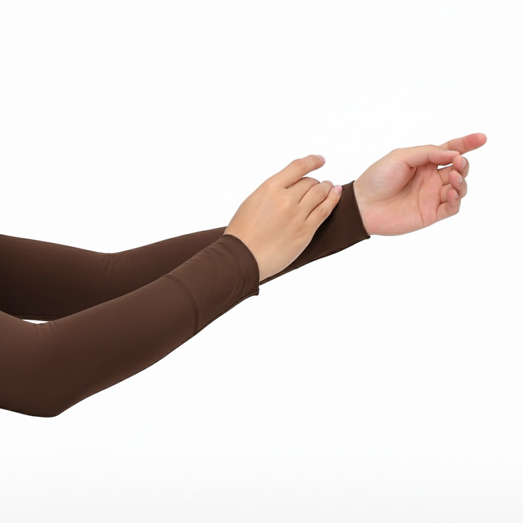 Brown arm sleeves