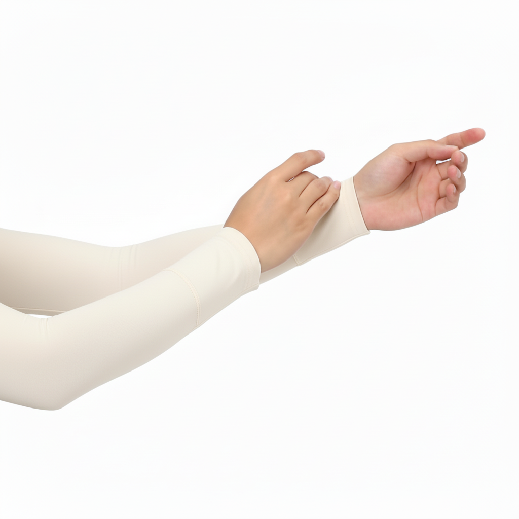 Cream/ivory arm sleeves