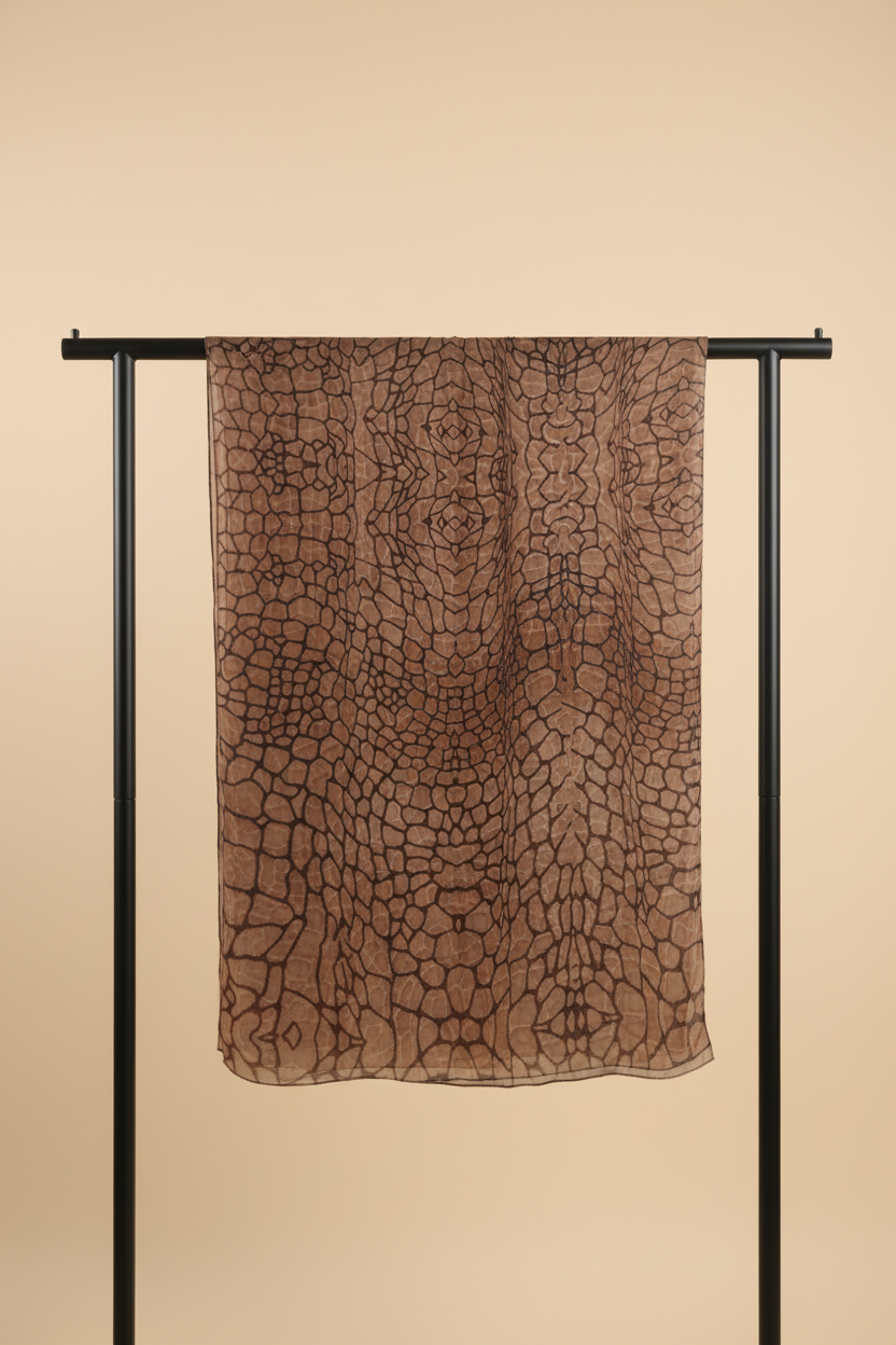 Crocodile print on black rack