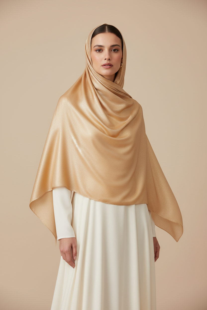 Urban Veil - Solid Colors Premium Modal Hijab - Gold