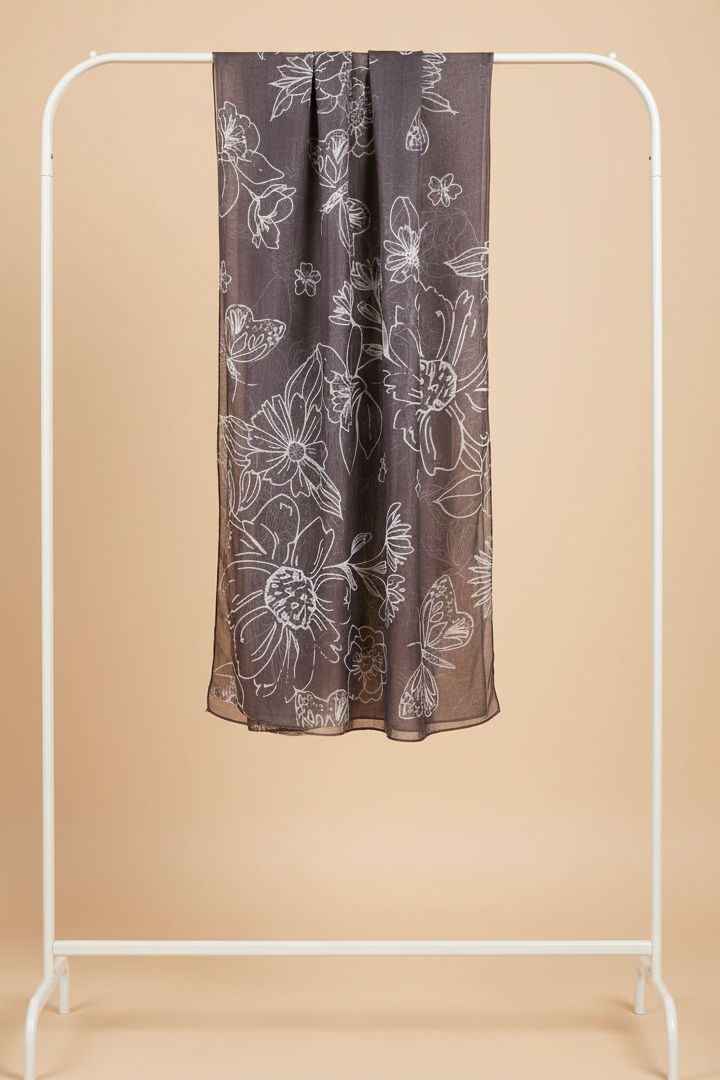 Gray floral consistent rack