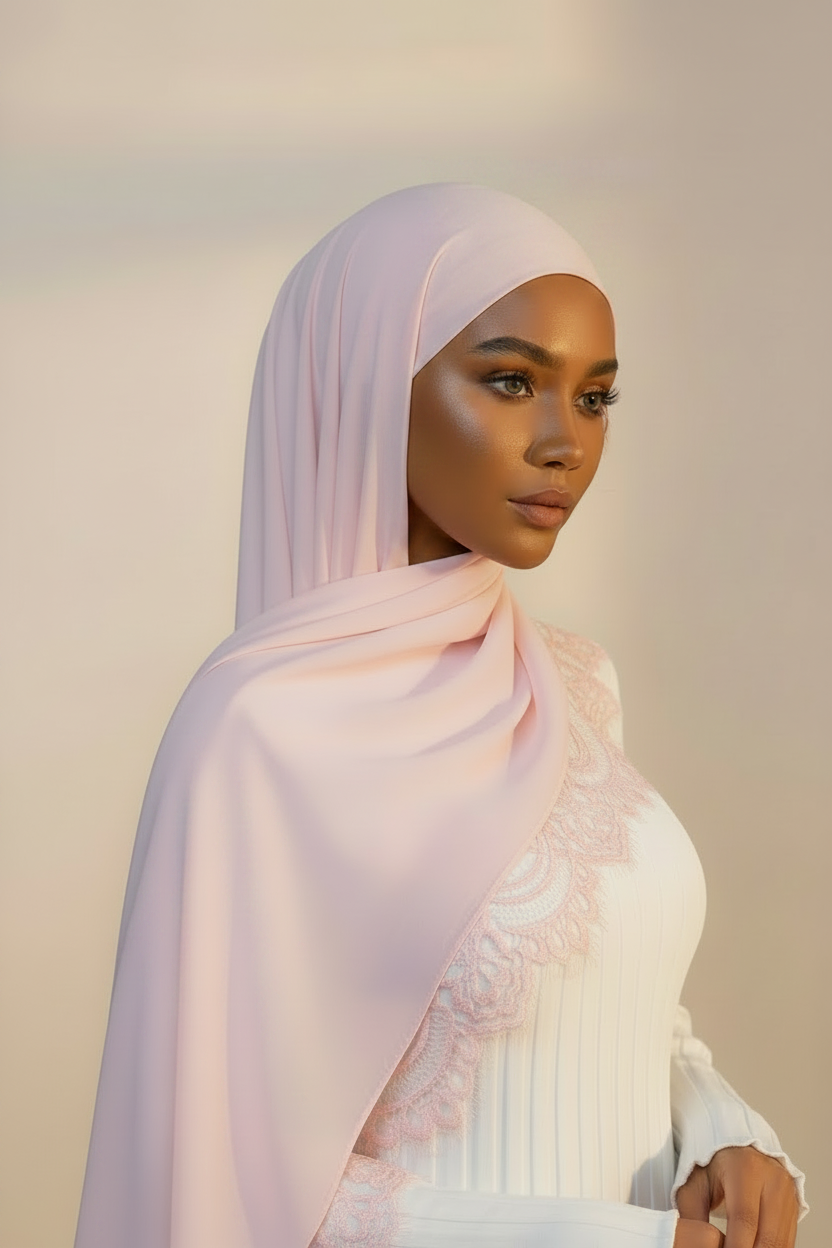 Lace Modal Hijab - No Forehead Lace