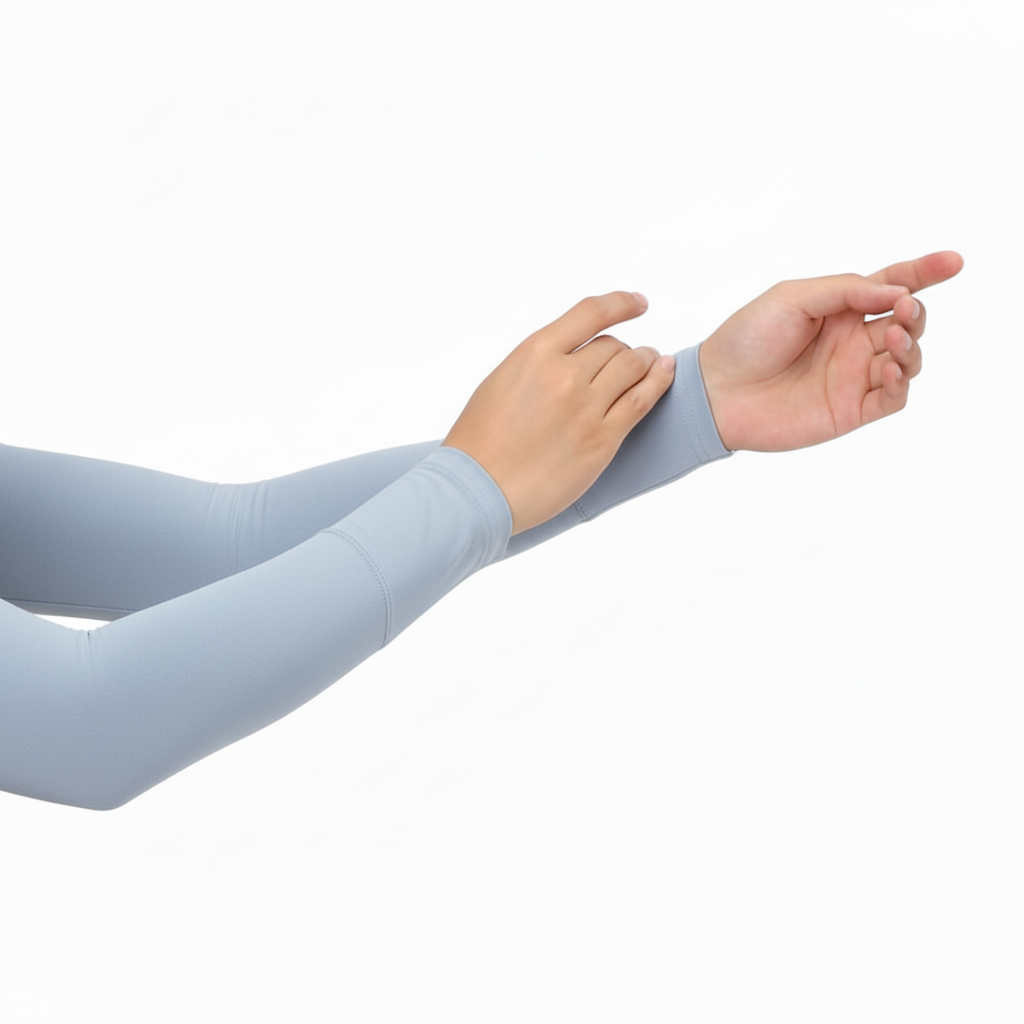 Light slate blue arm sleeves