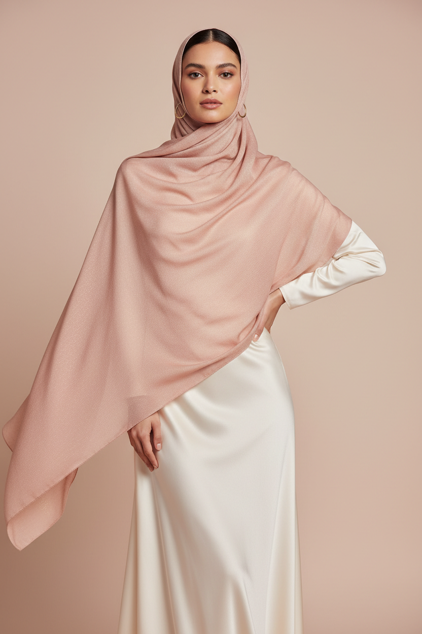 Urban Veil - Solid Colors Premium Modal Hijab - Rose Gold