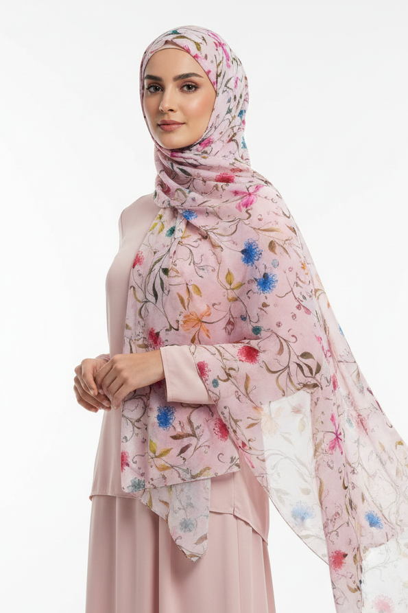 Urban Veil - Spring Bloom Premium Printed Modal Hijab