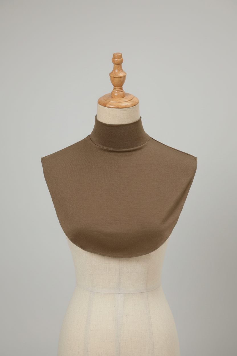 Taupe Brown Neck Cover Modern Mannequin